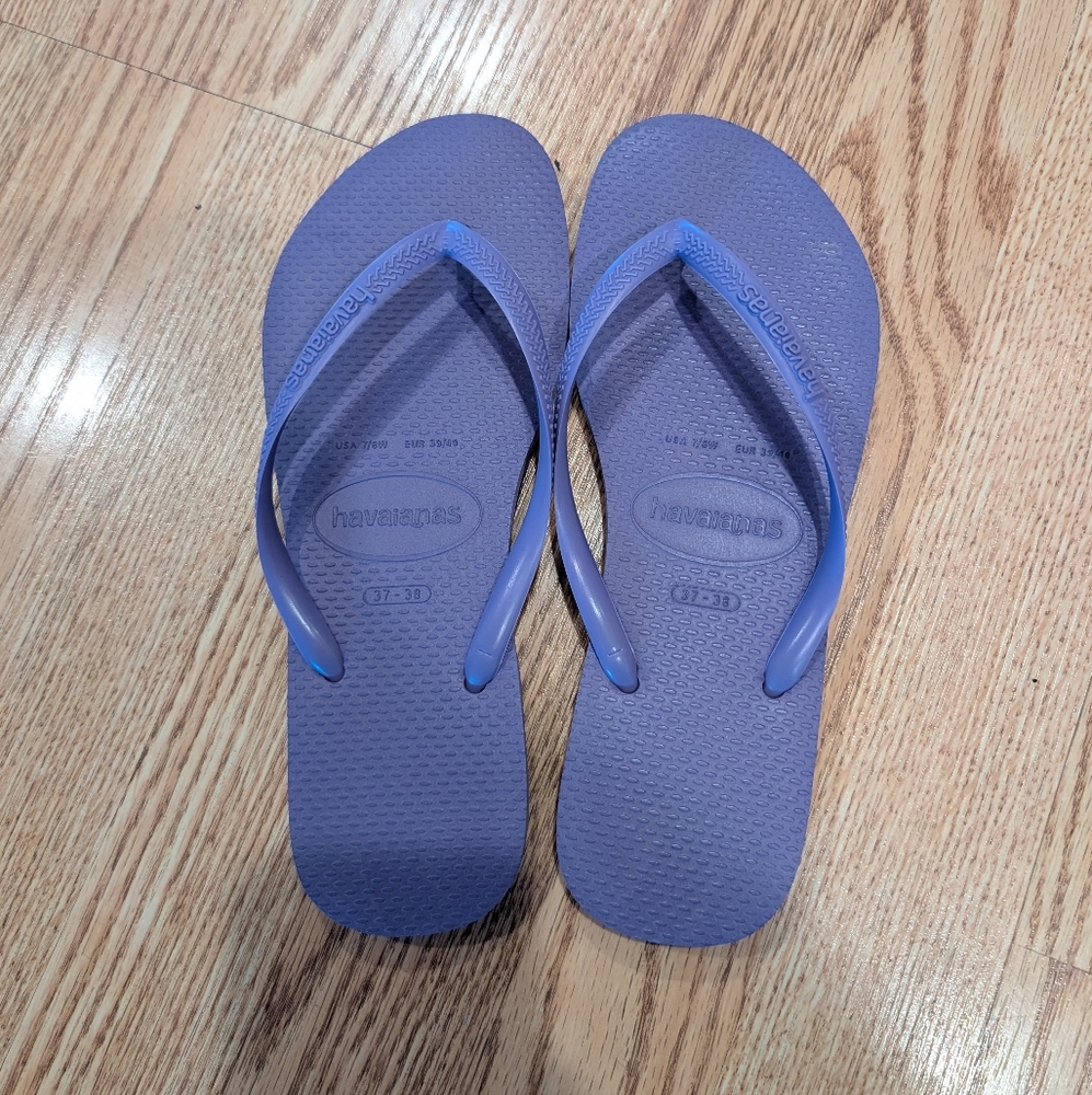 Havaianas Women's Blue Flip Flops